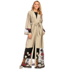 New Ramadan Muslim Kimono Cardigan Robe Stitching Embroidery Turkish Islamic 