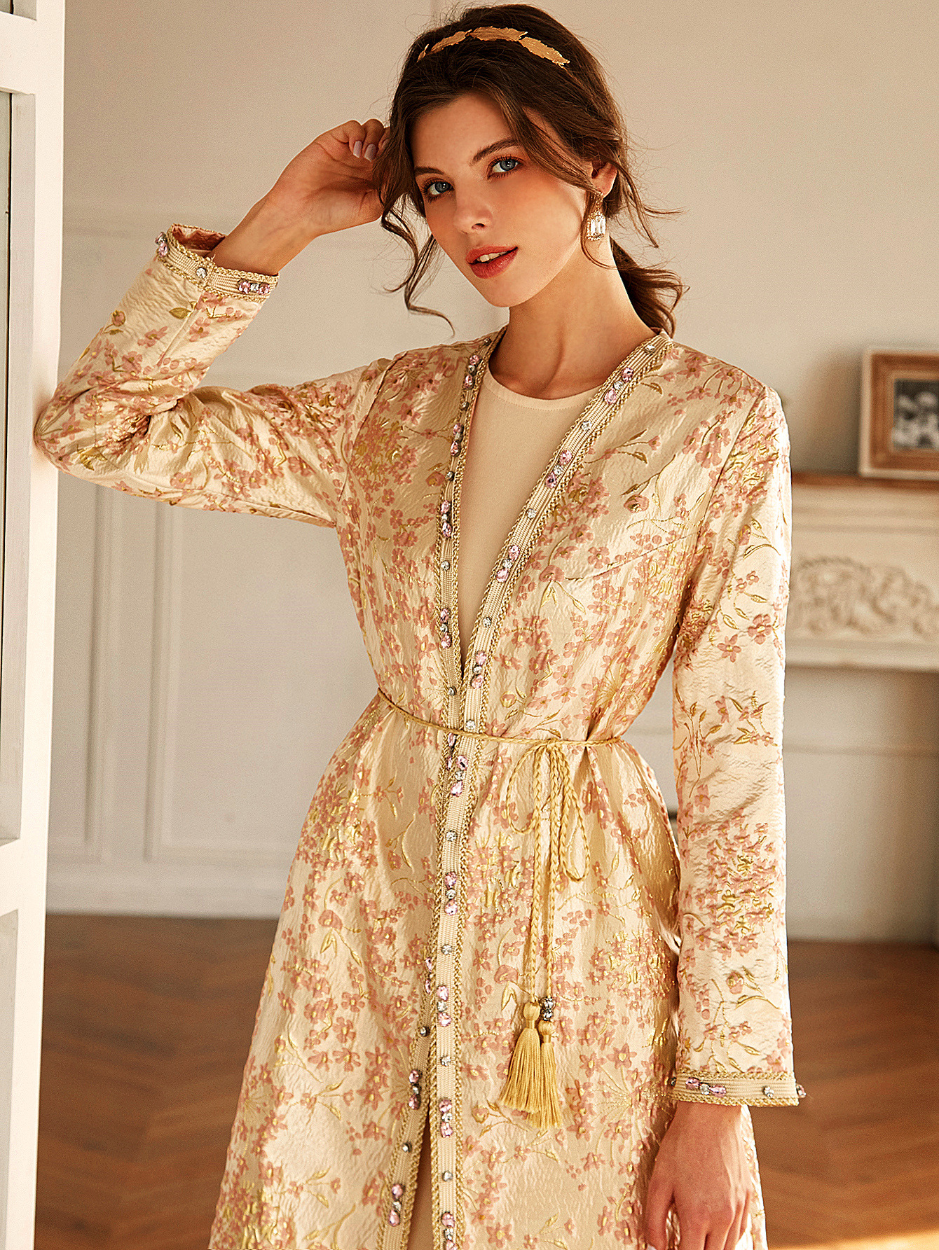 Open Kimono New Dubai Casual Maxi Dresses Modest Muslim Women Islamic Clothing Abaya