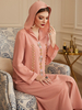 Casual Maxi Dresses Modest Southeast Asia Women Islamic Dubai Fabric Dubai Clothing Abaya