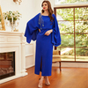 Autumn Long Sleeves Dubai Casual Maxi Dresses Modest Women Islamic Clothing Abaya