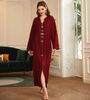 Muslim Dresses Modest Party Maxi Dress Handmade Women Islamic Dubai Fabric Dubai Clothing Abaya
