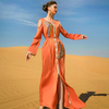 New Dubai Casual Maxi Dresses Modest Muslim Women Islamic Clothing Abaya