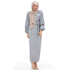 Girls New Modest Fashion Fancy Kimono Muslim Dubai Maxi Dresses Elegant Arabic Islamic Abaya