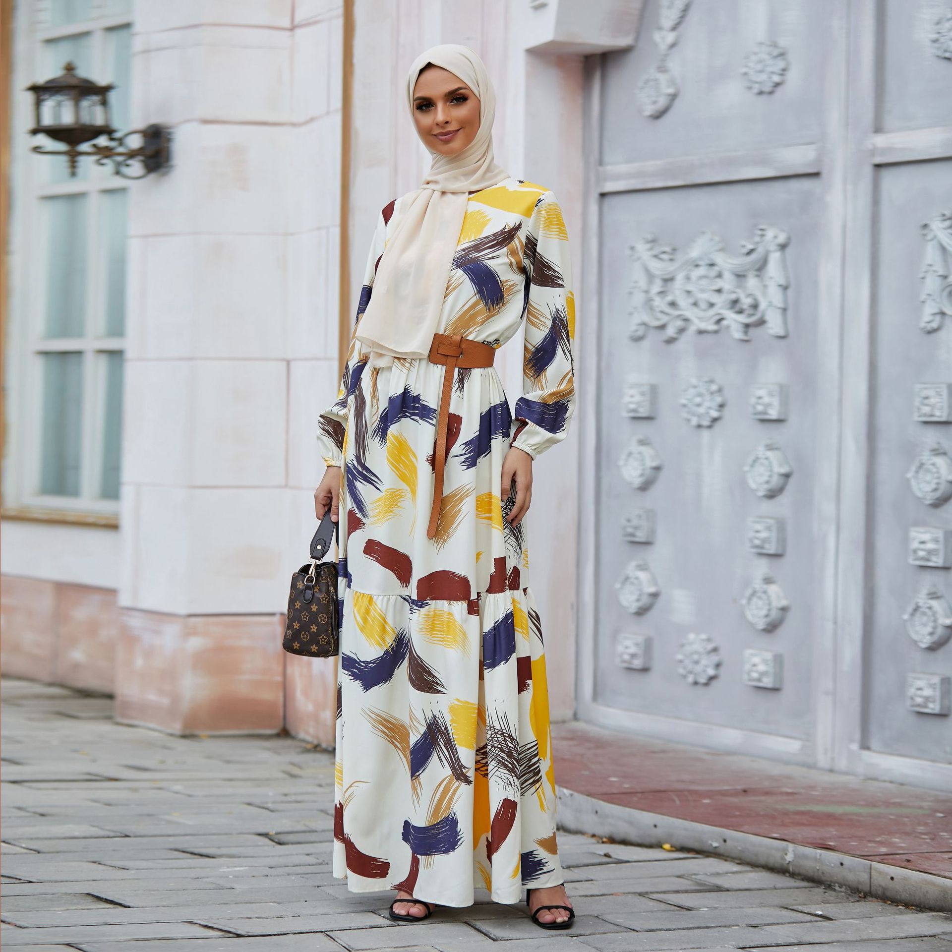Elegant Arabic Islamic Dubai Maxi Dresses Islam New Modest Fashion Fancy Muslim Abaya
