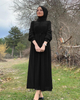 2022 Modest Fashion Modern Arabic Islam Maxi Dresses Muslim Abaya
