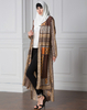Muslim Arab Fashion Robe Hui Long Coat Loose Large Size Paris Bead Retro Long Sleeve
