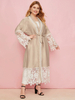 Amazon AliExpress Hot Sale Fashion Women's Embroidered Cardigan Robe