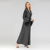 New Foreign Trade Spot Muslim Fashion Polka Dot Pattern Cardigan Robe