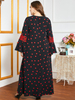  Embroidery Borka Prayer Clothes Vetement Femme Islamic Clothing Vêtements Turkish Dubai Robe Femme Musulman Women Kebaya Maleisie Modest Maxi Dress Open Abaya