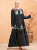 Women Hijabi Fashion Turkish Burqa Femme Fabric Modest Kaftan Borka Vetements Muslim Dresses Cotton Musulmane Turkish Islamic Clothing Dubai Burka Maxi Dress Abaya