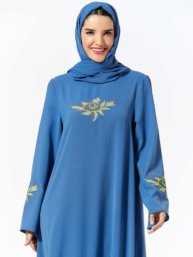  Women Vetement Femme Islamic Clothing Kimono Dubai Modest Robe Femme Musulman Turkish Kebaya Maleisie Maxi Dress Open Abaya