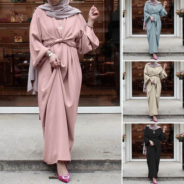  Jilbab Islamic Clothing Kaftan Thobe Dubai Muslim Jalabiya Prayer Burka 2022 Kimono Modest Caftan Women Maxi Dress Abaya