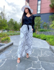  Arabic Jeans Islamic Clothing 2022 Prayer Modern Internet Celebrities Modest Wide-Leg Dubai Burka Kurti Lady Fashion Women Muslim Wide Leg Pants Trousers