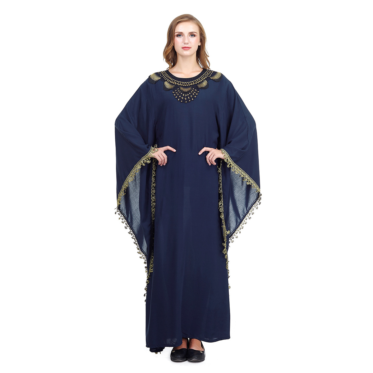 2022 Muslim Embroidered Dress Cross-border Women's Clothing Middle