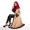 2022 Muslim New Style Muslim Retro Robe Women's Cardigan Robe Lace Loose Court Style