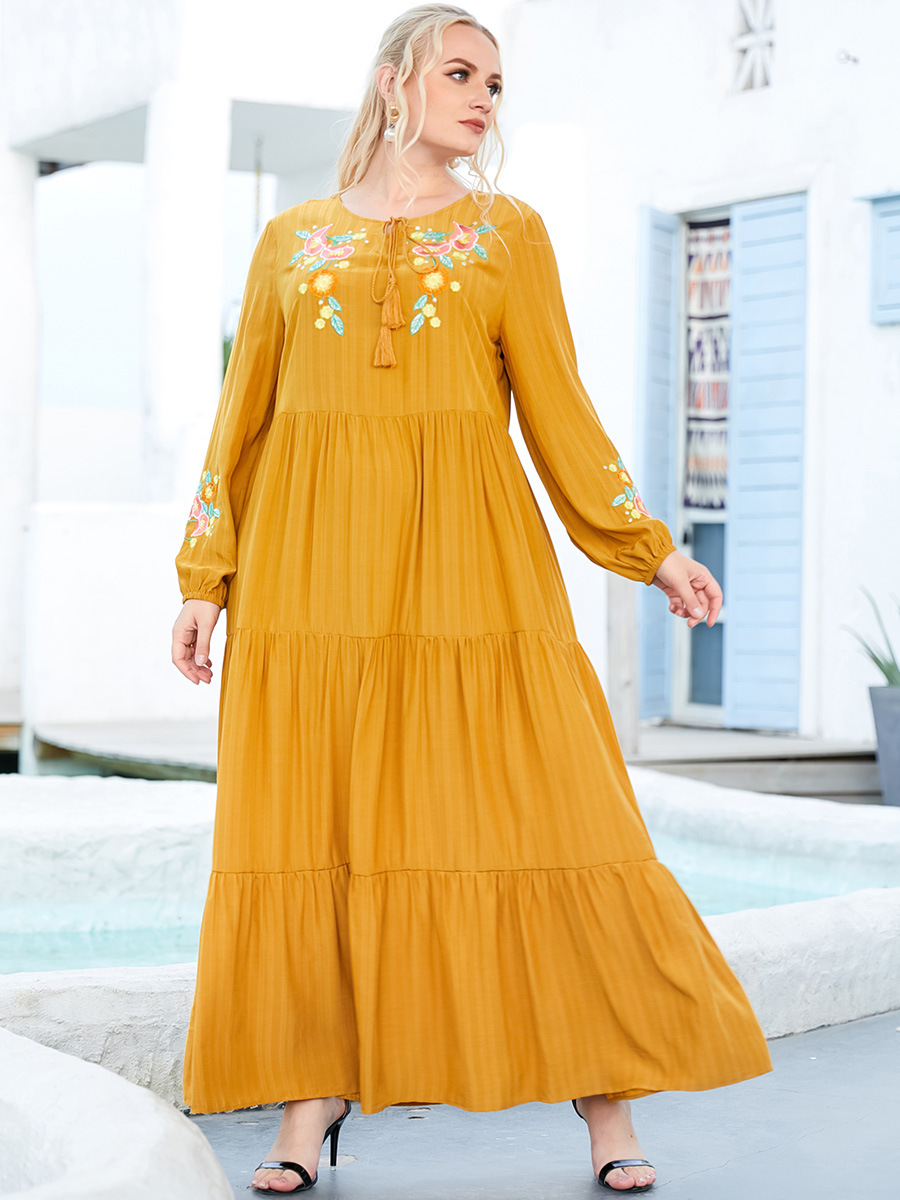  Muslim Islamic Clothing 2022 Plus Size Burqa Women Modern Modest Arabic Kaftan Dubai Jalabiya Prayer Thobe Jilbab Burka Maxi Dress Abaya
