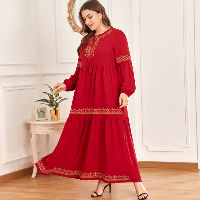  Kaftan Modest Muslim Burka Thobe Plus Size 2022 Burqa Modern Jalabiya Jilbab Prayer Women Arabic Dubai Islamic Clothing Maxi Dress Abaya
