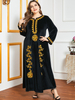  Modest Thobe Printing Cotton Burka Dubai Women Kaftan Burqa Plus Size Arabic Fashion Muslim 2022 Islamic Clothing Jilbab Jalabiya Modern Maxi Dress Abaya
