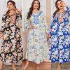  Cotton Jalabiya 2022 Women Plus Size Dubai Fashion Burqa Modest Muslim Jilbab Kaftan Thobe Arabic Islamic Clothing Modern Printing Burka Maxi Dress Abaya