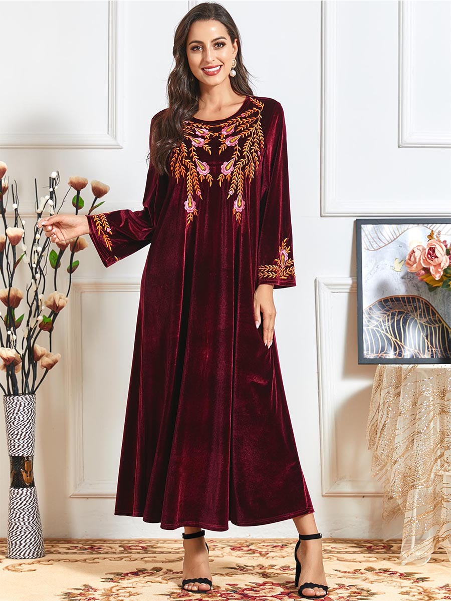  Muslim Cotton Burka Islamic Clothing Arabic Kaftan Fashion Modern Plus Size Burqa Thobe Modest 2022 Dubai Women Jilbab Jalabiya Printing Maxi Dress Abaya