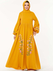  Embroidery Prayer Clothes Dubai Modest Women Vetement Femme Robe Femme Musulman Turkish Kebaya Maleisie Borka Vêtements Islamic Clothing Maxi Dress Abaya