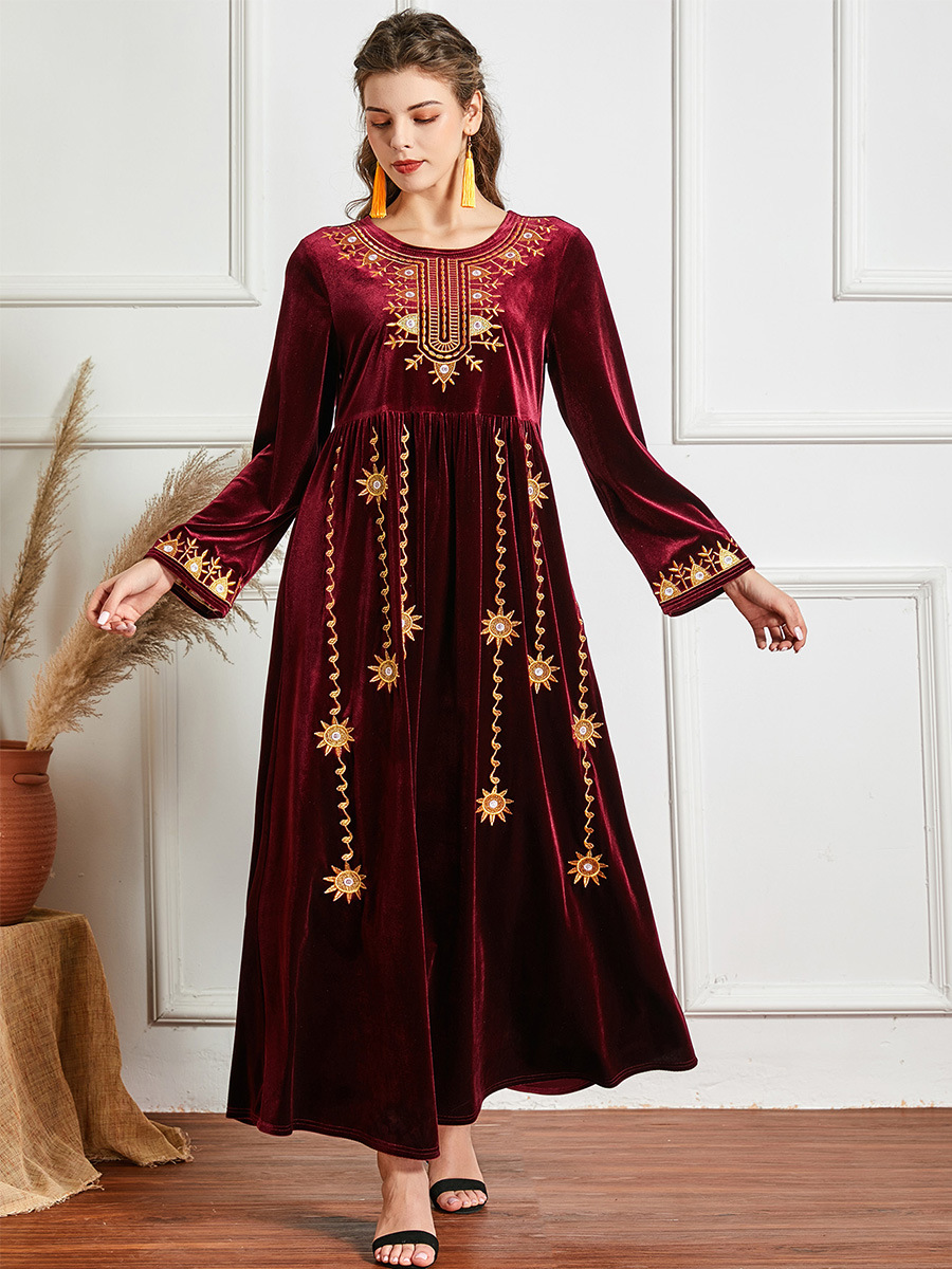  Muslim Plus Size Dubai Modern Jilbab Fashion Islamic Clothing Women Burqa Jalabiya Modest Burka Thobe Arabic Kaftan 2022 Maxi Dress Abaya