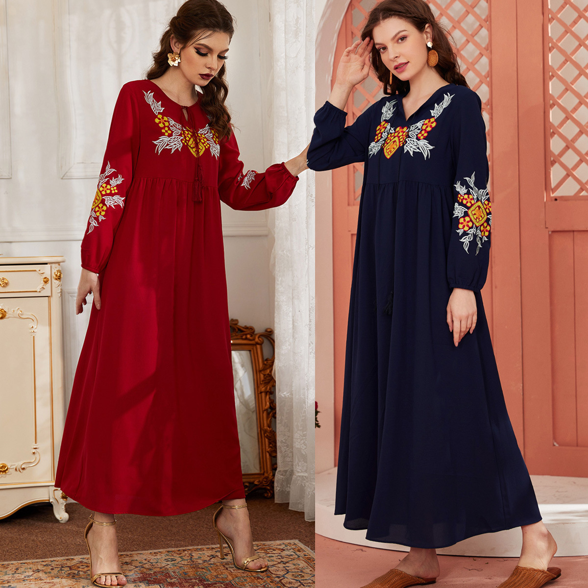  2022 Fashion Modest Hijabi Vetements Islamic Clothing Kaftan Femme Muslim Musulmane Arabic Burka Plus Size Women Burqa Turkish Modern Dubai Maxi Dress Abaya