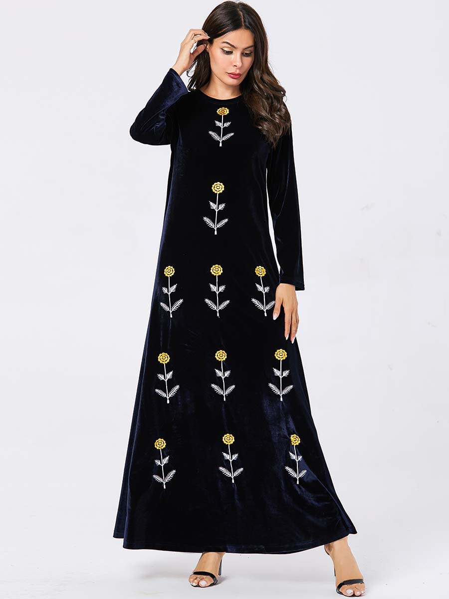 Modern Women Burqa Dubai Muslim Arabic Fashion Turkish 2022 Islamic Clothing Vetements Kaftan Burka Femme Musulmane Modest Hijabi Maxi Dress Abaya
