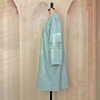 2022 Fashion Muslim Arabian Fresh And Elegant Pure Color Flower Embroidered Round Neck Short Jacket