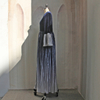 2022 Muslim New Gradient Color Velvet Lining European And American Dubai Elegant Spring Dress