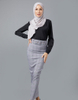 Dubai Wholesale Modest Fashion Middle East New Design Muslim Lady Sheath Dress Skirt