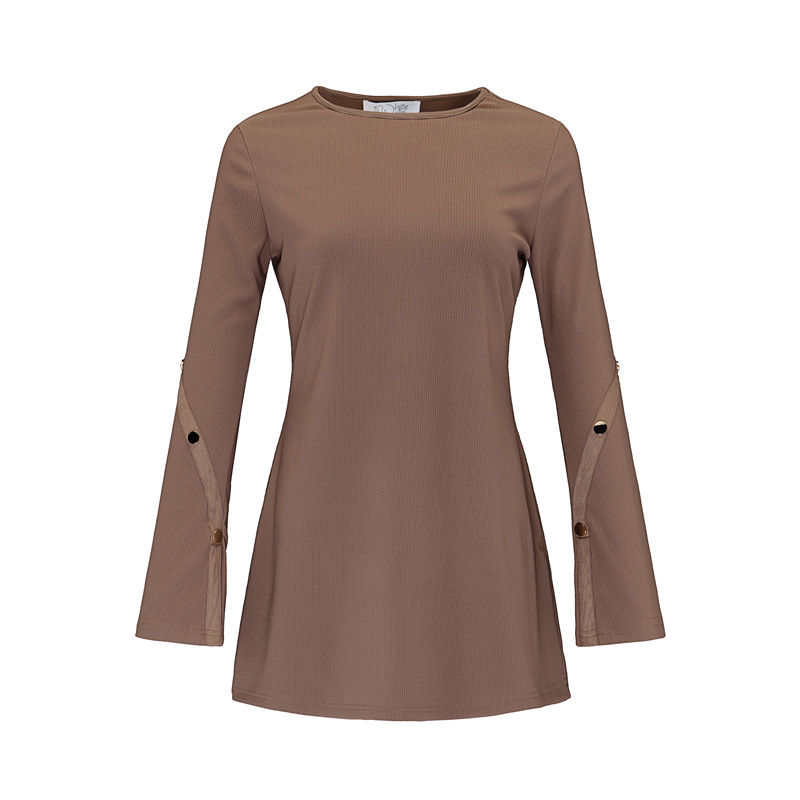 Women Arabic 2022 Malaysia New Design Dubai Modest Islamic Modern Casual Shirt