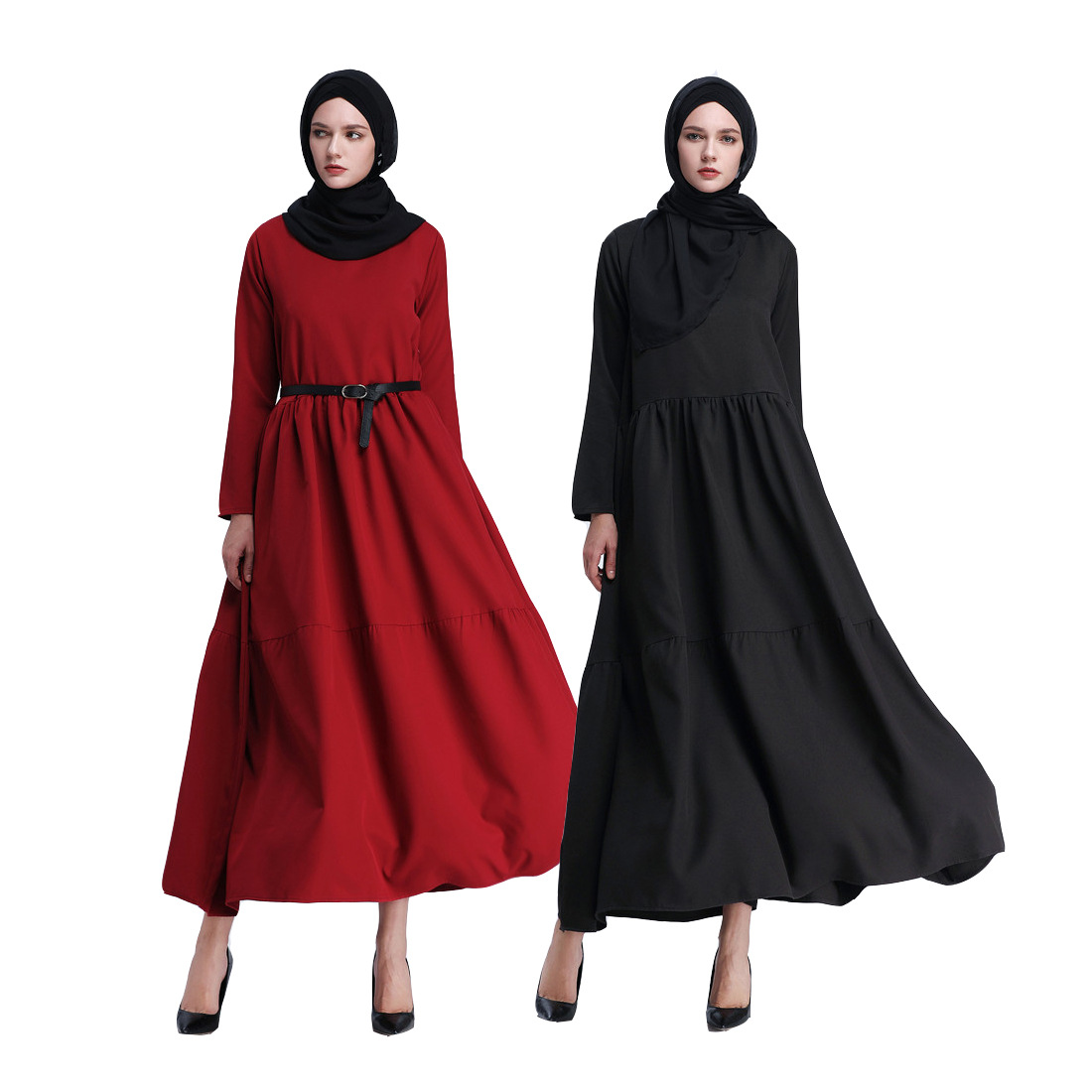  Modest Arab Turkish Robe Muslim Kaftan Kimono Burka Jalabiya Islamic Clothing 2022 Morocco Cotton Dubai Prayer Women Maxi Dress Abaya
