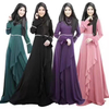  Kimono Islamic Clothing Kaftan Robe Burka Muslim Turkish Modest Dubai Cotton Morocco 2022 Jalabiya Arab Prayer Women Maxi Dress Abaya