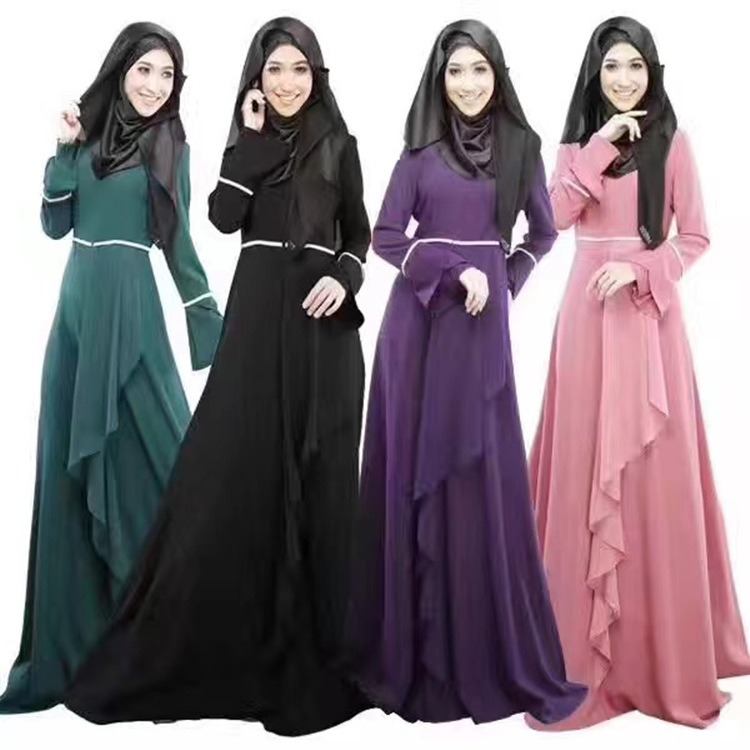  Kimono Islamic Clothing Kaftan Robe Burka Muslim Turkish Modest Dubai Cotton Morocco 2022 Jalabiya Arab Prayer Women Maxi Dress Abaya