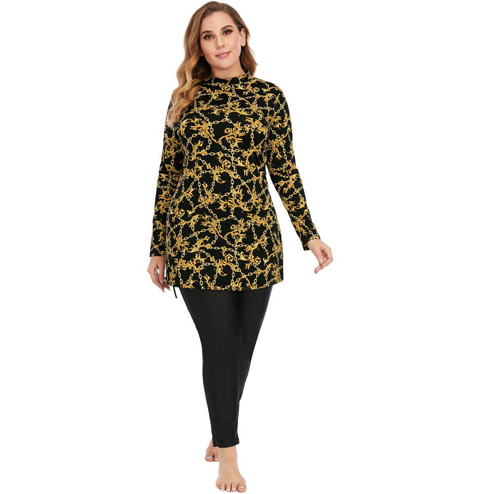 Muslim Swimsuits Plus Size Modest Women's Full Cover Wholesale Beach Islamic Swimwear Burkini
