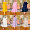  Bat Sleeve Modest Kaftan Islamic Clothing Caftan Muslim Kimono Burka Arab Morocco Jalabiya Abaya Turkish Thobe 2022 Dubai Prayer Women Maxi Dress Abaya