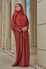 Custom Abaya Women Muslim Dress Long Prayer Dress Plain Loose Jilbab Hijab Dress Islamic Modest Khimar Hijab Abaya