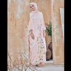 SIPO Eid New Design Wholesale Malaysia Satin Crepe Kaftan Floral Print Muslim Batik Kaftan Dress