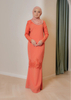 SIPO Eid Wholesale Malaysia Baju Kurung Round Neckline Muslim Women Dresses Baju Kurung Modern Cutting Full Beaded Lace Sleeves Modern Kurung