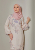 SIPO Eid New Design Malaysia Premium Soft Chiffon Baju Kurung Beautiful Floral Printing Musulman Perempuan Dress Modern Kurung