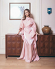 SIPO 2024 Demure Customized Muslim Ruched Kaftan Long Ruffles Sleeves Eid Abaya Dubai Islamic Clothing High Quality Kaftan For Women