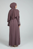 SIPO Full Pearls Design Sleeve with beautiful Celestial Floral Embellished Kimino Islamic Muslim Dress Front Open Abaya