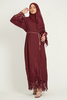 SIPO Custom Dubai Spring/Summer Dress Solid color beautifully embroidered dress gown Elegant Abaya