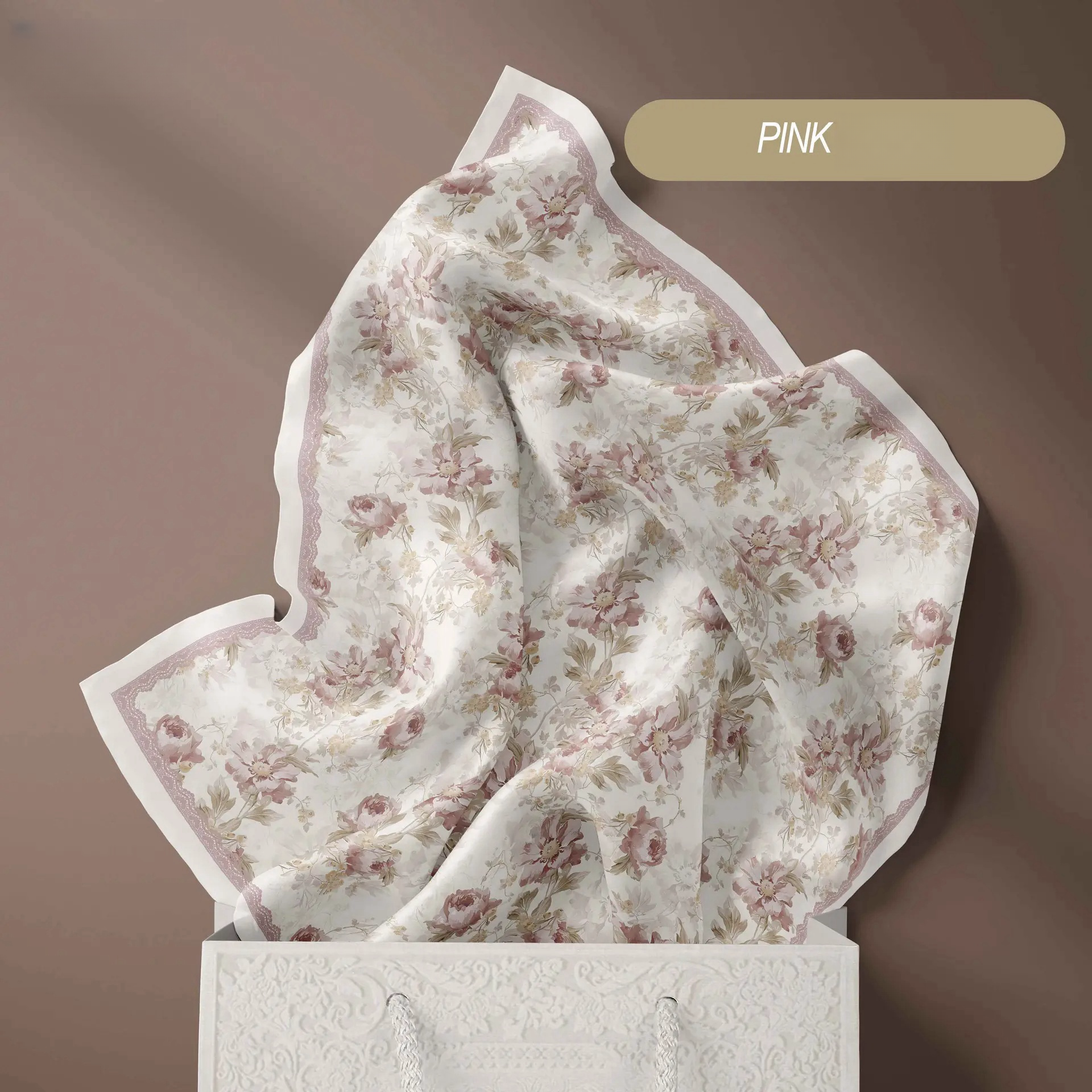 SIPO Wholesale Fashion Digital Printing Square Hijab Women Floral Malaysia Tudung Cotton Voile Hijab Scarf Bidang 45 for Muslim Woman 