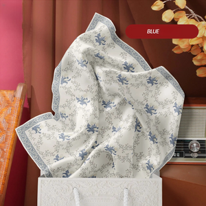 SIPO Premium Cotton Voile Quality Customized Design Flower Square Pattern Muslim Women Headscarf