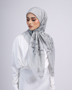 SIPO Wholesale Premium Cotton Silk Printed Scarf Square Tudung Bawal for Malaysia Women
