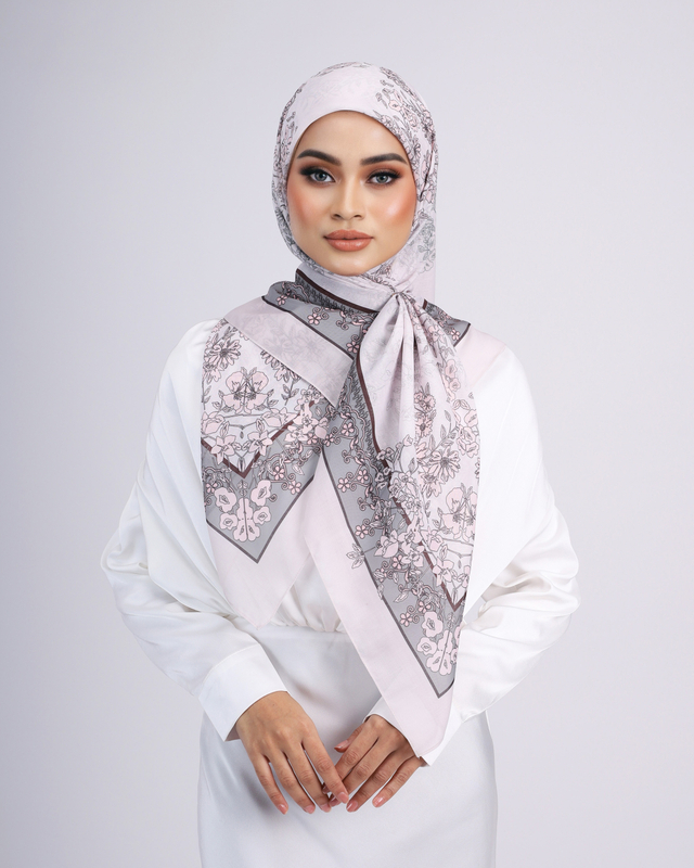 SIPO Tudung Bawal Customized Premium Cotton Silk Printed Square Scarf Hijab Bidang 45 Hot Muslim Scarf For Muslim Women