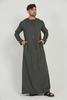 SIPO Hot Sale Muslim Premium Textured Thobe Men Loose T Embroidery Clothing Plus Size