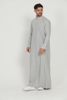 SIPO Fashion Wholesale Premium Kuwaiti Thobe With Pocket Solid Color Men Muslim Wear